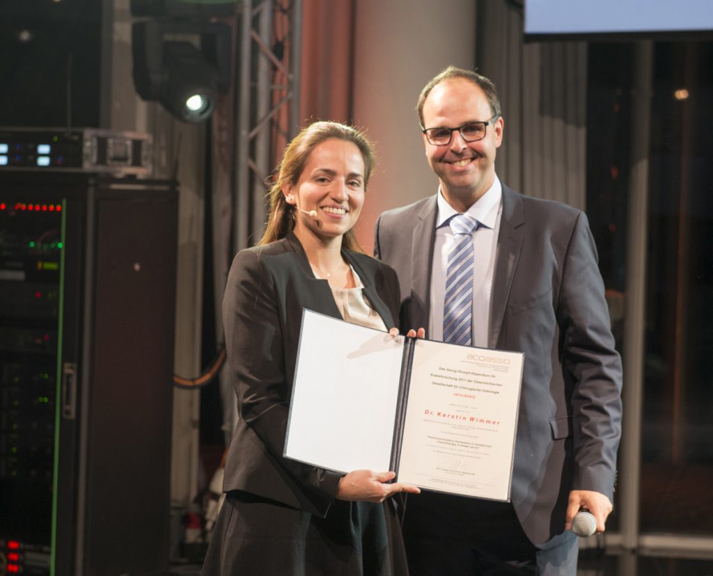 Dr.Kerstin Wimmer und der ACO-ASSO Präsident Prim. Assoz.Prof. PD Dr. Matthias Zitt