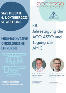 38. Jahrestagung der ACO-ASSO und Tagung der AMIC